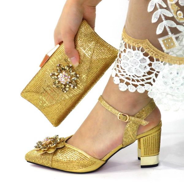 

dress shoes gold women high heels pump and purse handbag set ladies sandals matching with bag for party sac cr128 , heel height 7.5cm, Black
