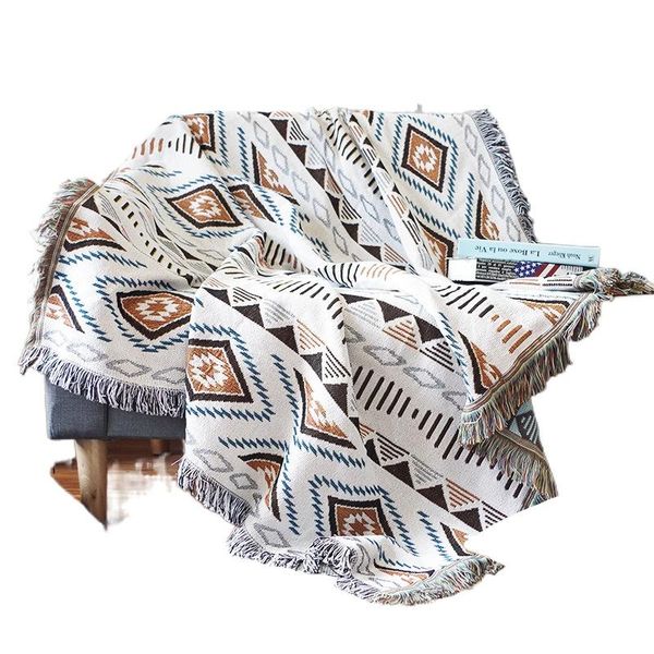 

blankets bohemian knitted chair lounge blanket bed plaid tapestry bedspread women outdoor beach sandy towels cape