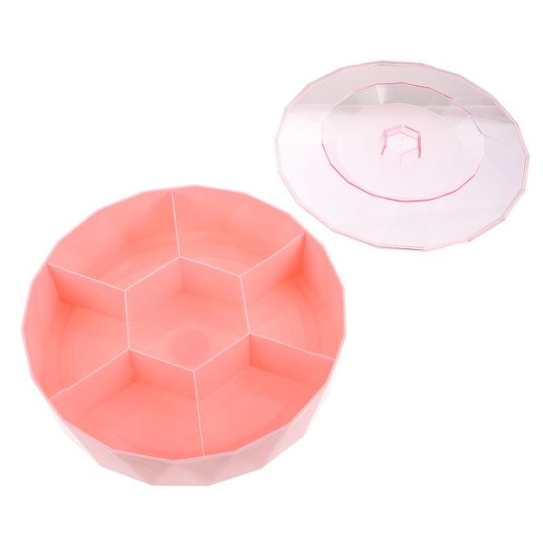 

gift wrap transparent grid storage box fruit nut tray container snack with lid