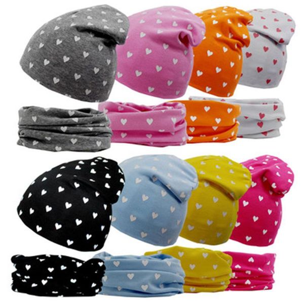

caps & hats 2 pcs baby girls boys hat scarf set warm solid children love knitted cotton autumn and winter for, Yellow