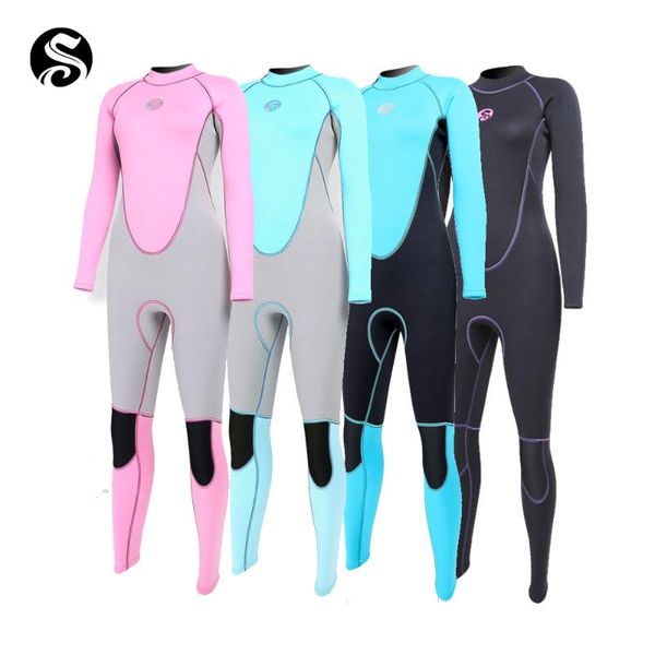 

one-piece suits slinx 3mm neoprene diving suit for women swimming surfing wetsuit swimsuit equipment jumpsuit full bodysuit swimwear
