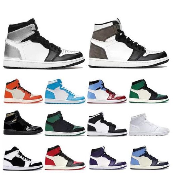 

2022 jumpman 1 1s mens og basketball shoes obsidian unc hyper royal university blue lucky green twist women sneakers trainers size 36-46
