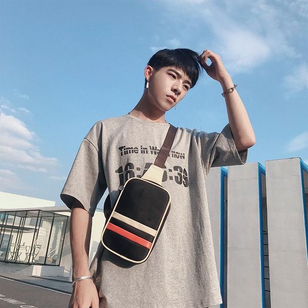 

waist bags men's chest bag korean version of nylon casual shoulder 2021 jiulin