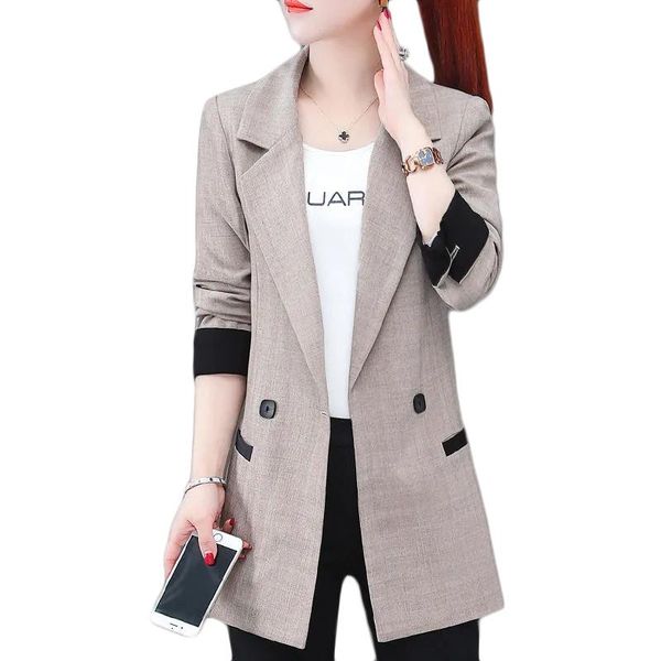 

women's suits & blazers 2021 spring autumn jacket coat blouse casual blazer plus size matching office clothing female suit jackets line, White;black
