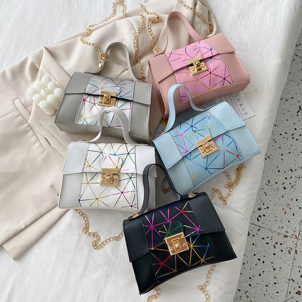 

bag women 2021 new chain lock single shoulder small square fashion women's handbag