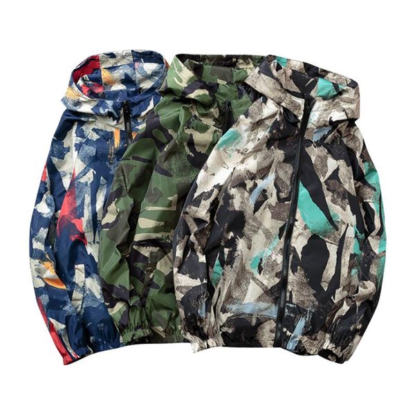 

men's jackets military uniform camouflage jacket spring and autumn fashion waterproof windbreaker harajuku hooded s-4xl, Black;brown