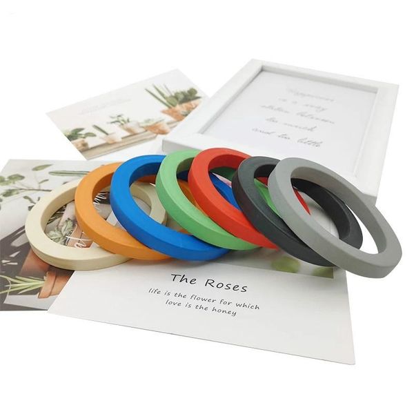 

charm bracelets yd&ydbz 7 colors leather rubber charms bracelet for women simple soft silicone sporty wristband bangle women's accessor, Golden;silver