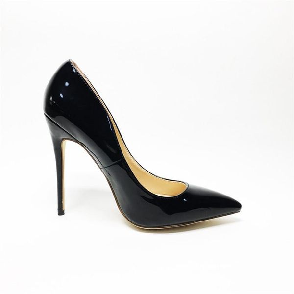 

women thin high heels patent pumps party shoes dress, Black
