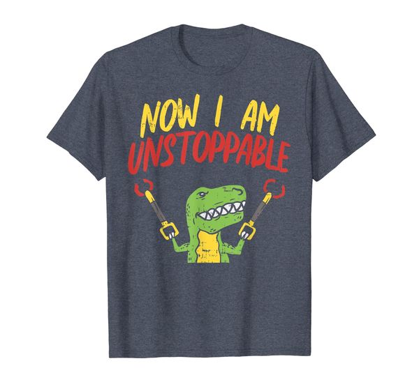 

Now I Am Unstoppable Trex Funny Dinosaur Robot Claw Toy Gift T-Shirt, Mainly pictures