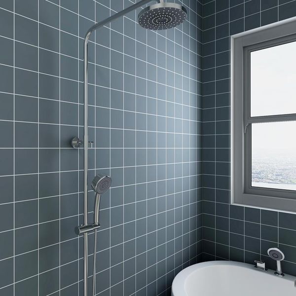 

nordic large lattice kitchen oil-proof heat-resistant stickers waterproof bathroom mosaic wallpaper self-adhesive tiles wallpapers