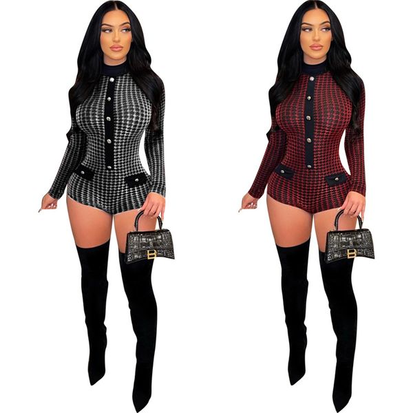 10 PCS Romances por atacado Mulheres de mangas compridas macacões moda Moda Bodysuits Bodys Plus Tamanho 2xl Sexy Club Wear