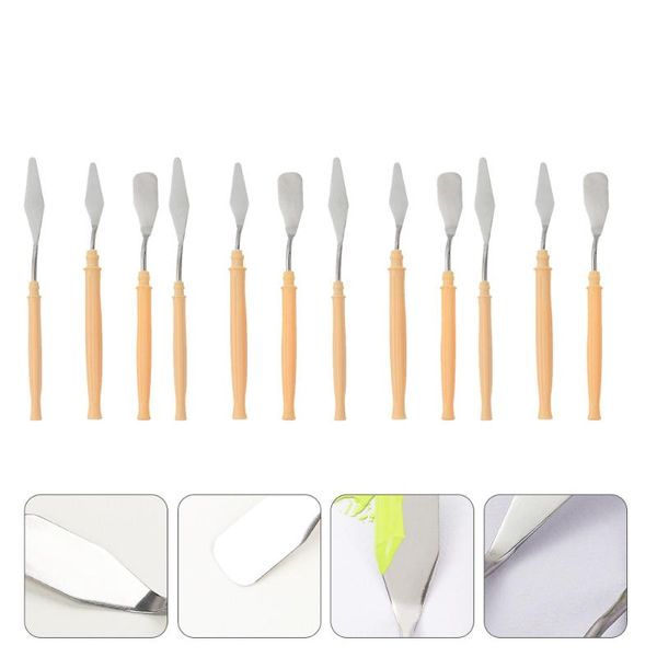 

12pcs painting scrapers art spatulas gouache supplies gift sets