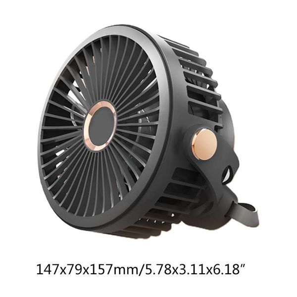 

electric fans 360 rotation usb rechargeable 5000/10000mah desk hanging fan 4 speed ceiling for camping tent outdoor school home