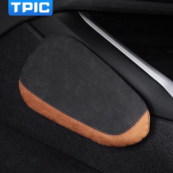 

seat cushions tpic for mustang 2009-2021 universal car leg cushion knee pad alcantara wrap elastic memory foam accessories