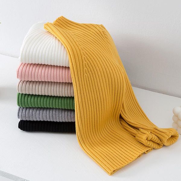 

pullover kids' half turtleneck sweater girls boys autumn winter solid knitted school casual undershirt for children, Blue