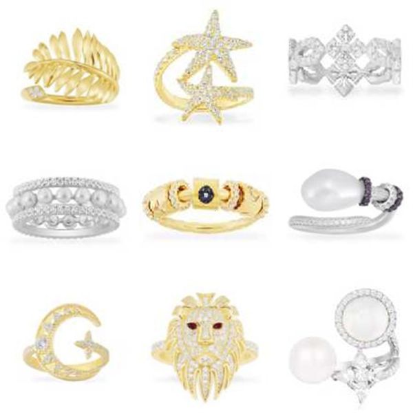 

home a ts.apm french pearl ring female 925 silver inlaid diamond net red live broadcast, Black