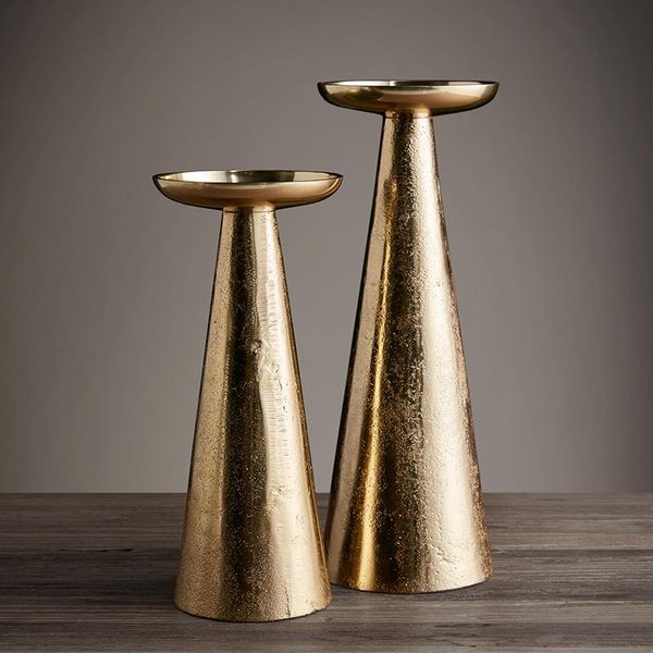 

candle holders large creative holder metal simple retro modern golden home vintage decor kaarsenhouder decoration bn50ch