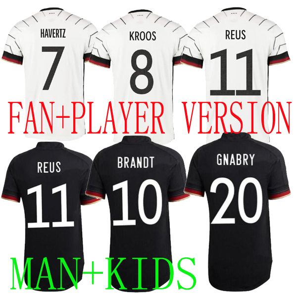 

germany 2021 player version soccer jerseys special limited edition hummels kroos sane draxler reus muller gotze european cup blackt out shir, Black