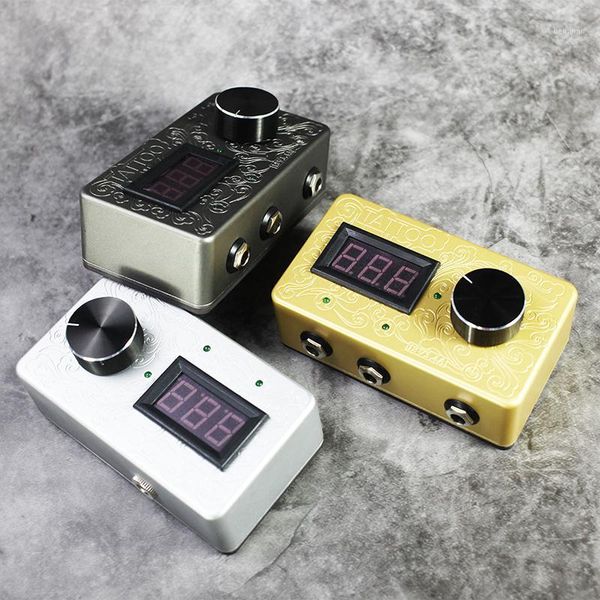 

est carved tattoo power supply professional tatoo 3.5a durable with adaptor for 2pcs machine1