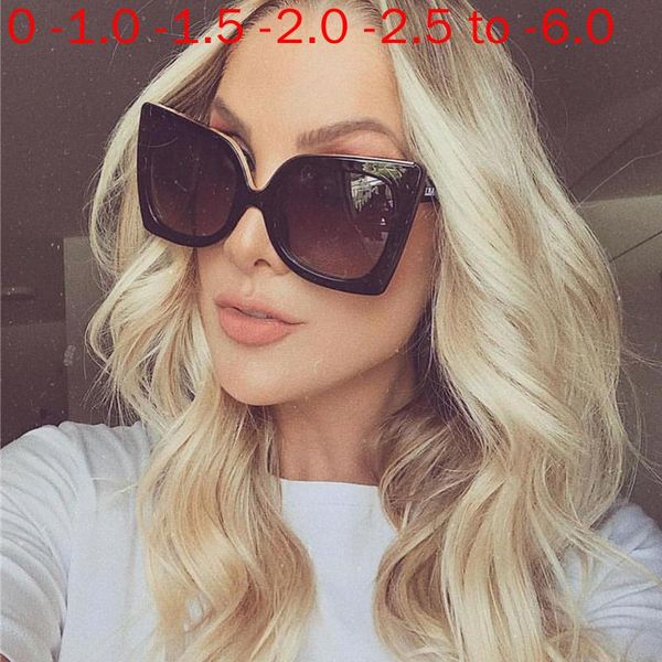 

sunglasses frames 2021 finished myopia sun glasses fashion prescription polarized lens with degrees women square -1 -1.5 -2.0 nx, Silver