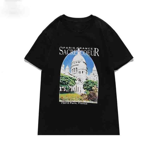 

2021 fashion crown king designers Mens t-shirts Europe Milan Summer short sleeve Tops stylist classic royal streetwear casual male tees, White