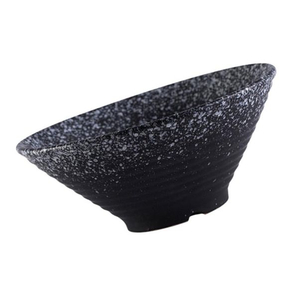 

1pc creative ceramic ramen bowl salad snack dish restaurant kitchen (black) bowls