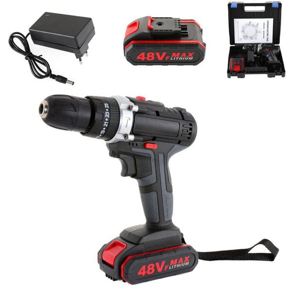

professiona electric drills 48vf drill impact lithium battery wrench wireless set cordless screwdriver power tool