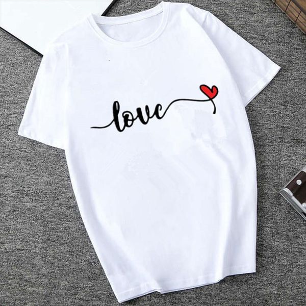

men love heartbeat mens t shirt short sleeve print tee ladies harajuku graphic clothes female tumblr, White;black