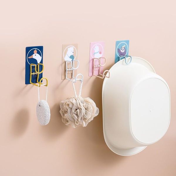 

bathroom storage & organization invincible hook-towel rack traceless hook punch kitchen organizer a21#30