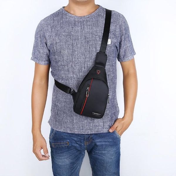 

cross body maioumy mans fashion chestbags solid 5colors male shoulder bags outdooroxford waterproof ultra-light phone bag crossbodybag