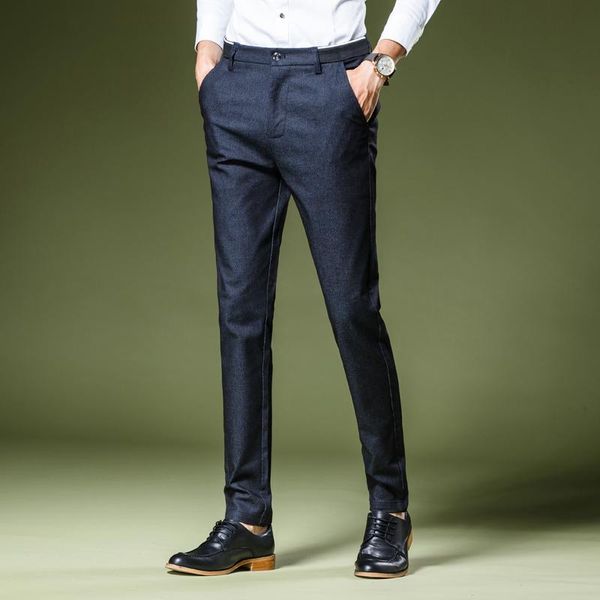 

winter washing business casual pants k983 men's, Black