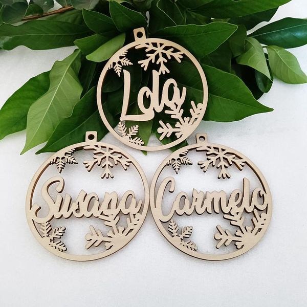 

christmas decorations custom names tags ,christmas tree hanging , customize wooden bauble ornament xmas decoration gift wood