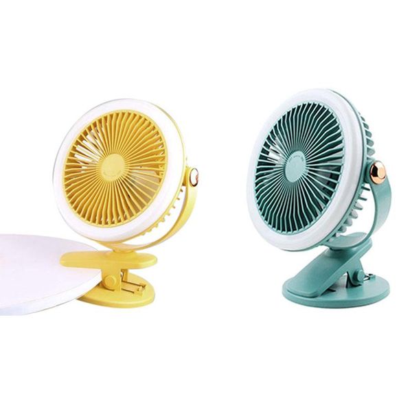 

electric fans mini deskclip fan rechargeable air 1200mah portable cooling usb 360 degree rotation charging