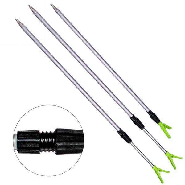 

1.02m 12cm fishing rod pole rack v holder bracket support stand wholesale 2 sections adjustable aluminium boat rods