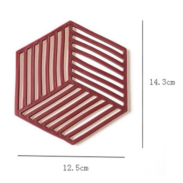 

mats & pads cup holder coasters anti-scalding hollowed out heat resistant rubber mat non-slip pot table placemat re