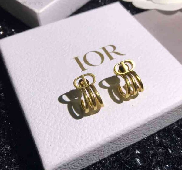 

luxury designer fashion brand letter earring d gold vintage stud elegant crystal pearl drop hoop earrings eardrop for women jewelry holiday, Red;brown