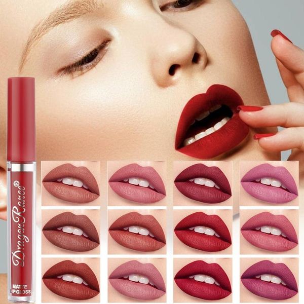 

lip gloss 3pcs/set velvet matte waterproof natural moisturizing easy to wear long lasting hydrating makeup stick cosmetics