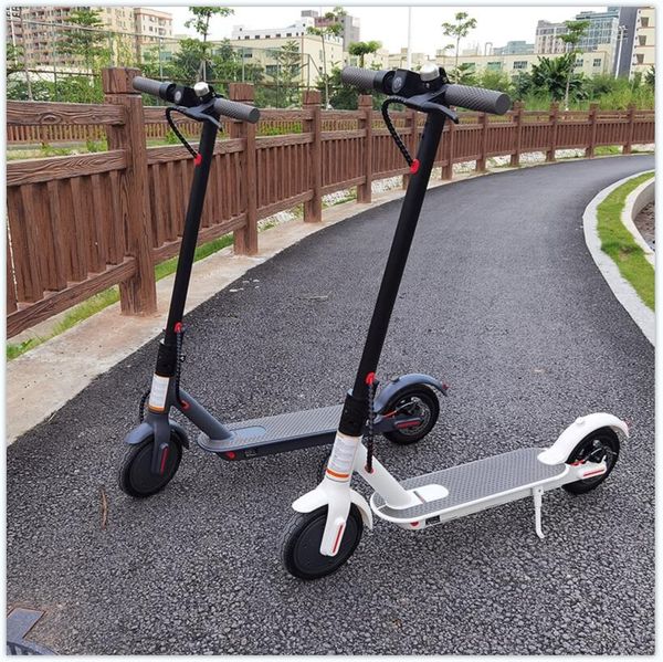 

[eu no tax] ht-t4 foldable smart bicycle scooter skateboard 45-50km strong range 36v 12.5ah max 8.5 10 inch electric scooters, Silver;blue