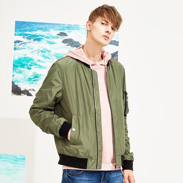 

men's jackets pioneer camp bomber jacket men brand clothing casual spring pilot outerwear male quality black army green smooth ajk80311, Black;brown
