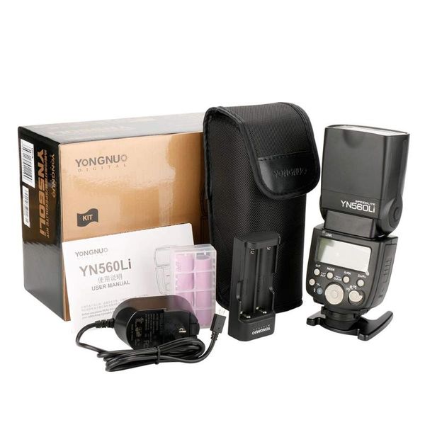 

yn560li kit wireless master slave flash speedlite for dslr camera lithium battery supply flashes