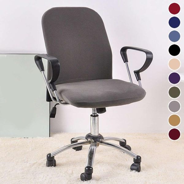 

chair covers 10 colors modern spandex computer cover polyester elastic fabric office easy washable removeable