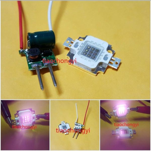 

modules 10pcs 10w ir 940nm high power led chip + mr16 3x3 driver 3-12v 600ma