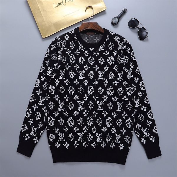 

2021 winter fashion classic designer sweaters mens for men women casual all-match round neck long sportswear letter famous sweater jumper 2, White;black