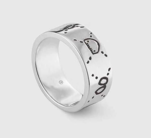 

band fashion 925 sterling silver skull rings moissanite anelli bague for mens and women party promise championship jewelry lovers 265d