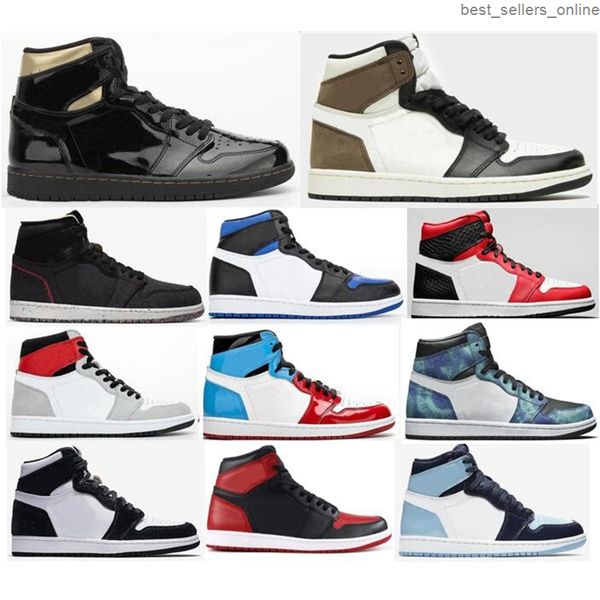

new 1 black metallic gold dark mocha zoom crater tie dye royal toe bloodline basketball shoes men 1s panda fur bred shadow sneakers with box