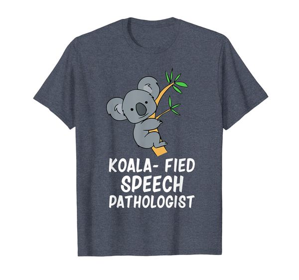 

cute koala speech pathologist slp therapist t shirt, White;black