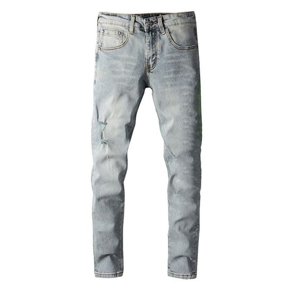 Luxusdesigner Herrenjeans Distressed Hip Hop Denim Herrenmode Streetwear Herrenbekleidung 20er Jahre Europa und Amerika Fahrrad Motorrad Rock Revival Hosen