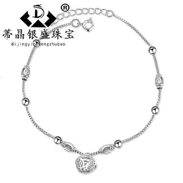 

japane and korean luxury fashion chain students' friend gift sound gongling foot ornament, Red;blue