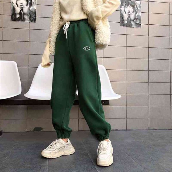 

winter velvet womens warm pants cold-resistant solid color stretchy comfortable keep warm, Black;white