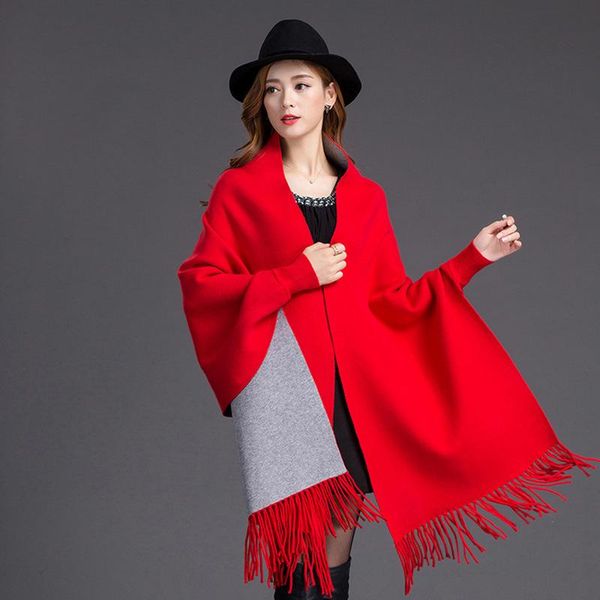 

scarves 2021 thick and warm ladies imitation cashmere scarf lengthened elegant shawl autumn winter, Blue;gray